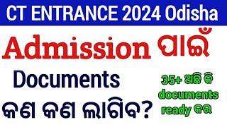 CT Admission Documents Required  CT Admission  Odisha  Rashmi Tutorial 