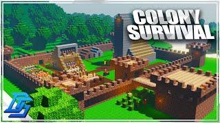 BUILDING A COLONY TO SURVIVE ZOMBIE HORDES  - Colony Survival Multiplayer Gameplay - Part 1 2021