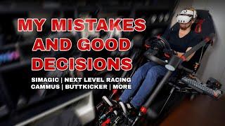 Simracing equipment  my mistakes and good decisions. Review of NLR F-GT Lite Cammus C5 & LC100 etc