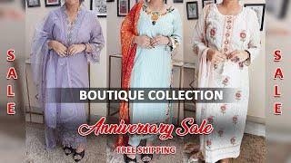 Anniversary Sale Last Chance Cotton Suits Muslin Suits  Chinnon Suits Designer Collection