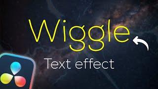 Wiggle Text Effect in DaVinci Resolve 18