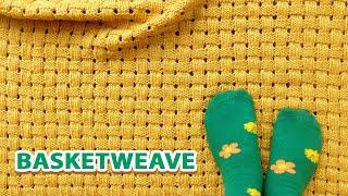 HowToKnit Basketweave Stitch - Easy to knit