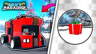 How to get the 2023 Present Hunt Badge + 2 Christmas Cars  ROBLOX Drift Paradise