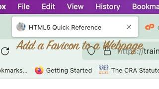 Add a Favicon to an HTML Webpage Moved here from an old channel I owned