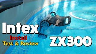 Intex ZX300 Deluxe Automatic Pool Cleaner Vacuum Install Test Review