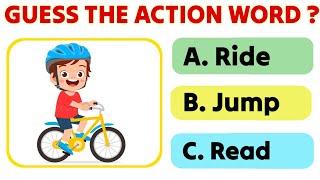 Action words quiz  Action words  Quiz time Find out the correct action words  #actionwords #quiz