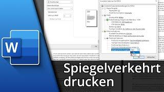 Word spiegelverkehrt drucken  Text spiegelverkehrt drucken  Tutorial