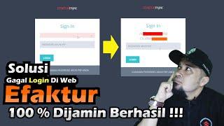 Cara Mengatasi Gagal Login di Web Efaktur Pajak Panduan Lengkap