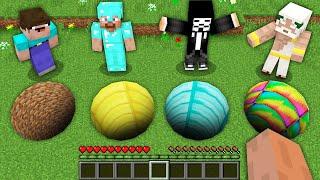 TUNNEL NOOB vs PRO vs HACKER vs GOD Challenge in Minecraft  GRASS vs GOLD vs DIAMOND vs RAINBOW 