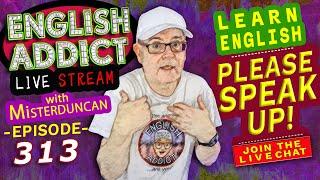 English Addict - 313 -LIVE stream  words starting with - Q U  Join the LIVE chat & Learn English