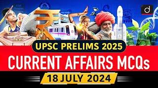 Current Affairs MCQs –18th July 2024China Plus OneEPR  UPSC Current AffairsDrishti IAS English