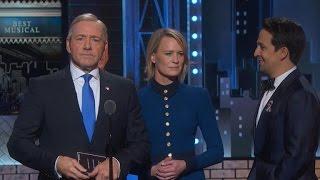 Frank Underwood crashes Tony Awards