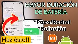 POR ESTA RAZÓN NO TE DURA LA BATERIA DE TU XIAOMI  SOLUCIONALO ASÍ