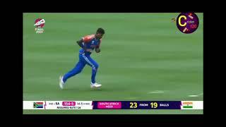 T20 2024 Worldcup Final IND vs SA Last 5 overs #cricket #india