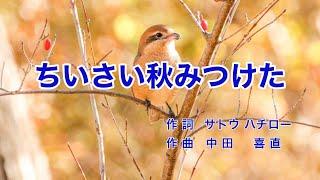 ちいさい秋みつけた｜歌詞付き｜日本の歌百選｜だれかさんが だれかさんが だれかさんが みつけた