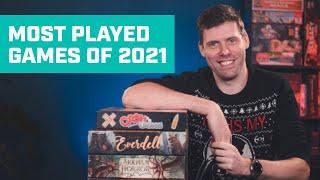 Most played board games of 2021 by Board Game Hangover