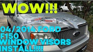 Unbelievable Transformation 06 Ford F150 Window Visors Installation