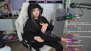 Chat begs for Pokimane’s feet 