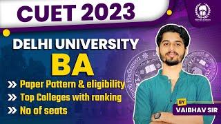 DU 2023 BA Course paper pattern  DU BA top rank colleges  DU BAhonsvs BA Programme  Vaibhav Sir