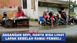 Viral Video Nenek Penjual Ikan Tak Ada Pembeli di Saat Lapak Sebelah Ramai