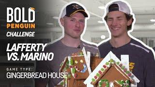 Sam Lafferty vs. John Marino Building a Gingerbread House  Pittsburgh Penguins