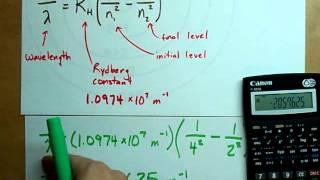 Wavelength of Light Released from Hydrogen
