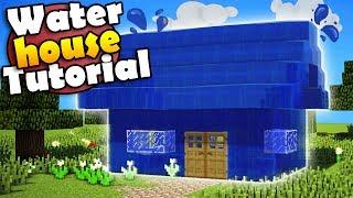 Minecraft How to Build a House Out of Water - House Tutorial