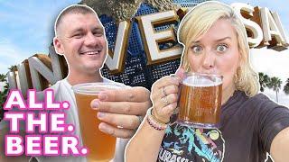 We Tried EVERY Beer At Universal Orlando  EXCLUSIVE Beer Snacks Non-Alcoholic Drinks