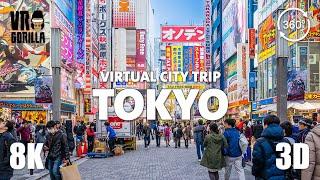 Tokyo Japan Guided Tour in 360 VR short - Virtual City Trip -  8K 360 3D