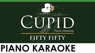 FIFTY FIFTY - Cupid Twin Version - LOWER Key Piano Karaoke Instrumental