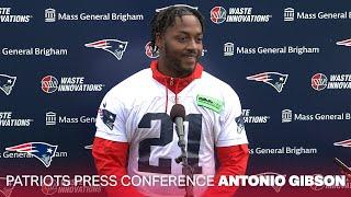 Antonio Gibson Im ready now Im ready.  Patriots Press Conference