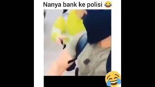 mau ngrampok nanya bank ke polisai