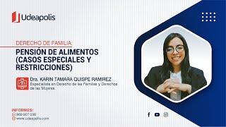 Pensión de Alimentos Casos Especiales y Restricciones  Karin Tamara Quispe Ramirez