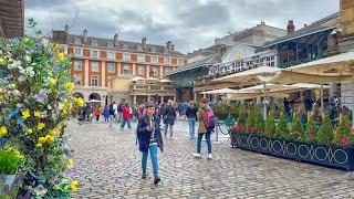 London Walk in Summer Rain Showers ️ Oxford Circus Soho to Covent Garden · 4K HDR