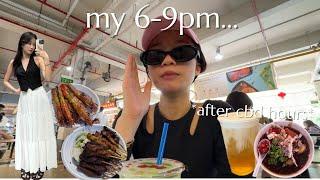 HOW I SPEND my 6-9 after 9am-6pm work at CBD area in SINGAPORE *affordable corporate worker* 陪我去下班