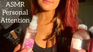 ASMR  Personal Attention After A Long Day Scalp Massage Face Brushing Lotion Skin Care