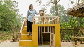200 Days The girl builds a complete wooden house. Alone Living off the grid  Thảo bushcraft - EP15