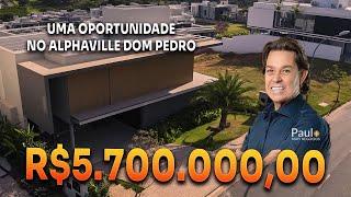 SURREAL ESSA CASA ALTO PADRÃO A VENDA NO COND.ALPHAVILLE DOM PEDRO III R$5.700.00000 CAMPINAS-SP