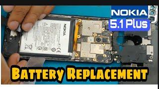 Nokia 5.1 Plus Battery Replacement with easy method 2021