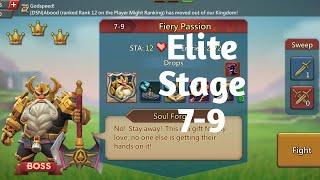 Lords mobile Elite stage 7-9 F2PFiery passion Elite stage 7-9 f2p