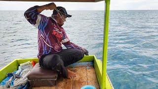 MANCING DI LOKASI BARU  sarangnya ikan kerapu sunu pakai umpan hidup