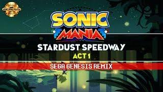Sonic Mania - Stardust Speedway Zone Act 1 - Sega Genesis Remix