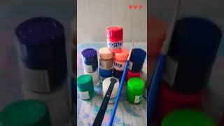 Unboxing New Doms posters paint coloursDrwaing  with poster Paint #shorts #shortvideo #drawing