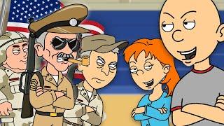 Classic Caillou And Rosie Misbehave On Veterans DayGrounded