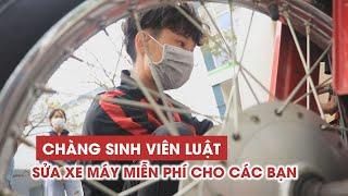 Chàng sinh viên ngành luật sửa miễn phí hàng trăm xe máy cho các bạn