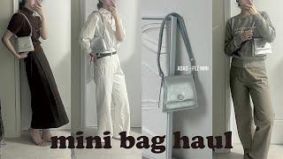 haul & mini vlog  학생부터 2-30대까지 데일리백 추천ㅣ가성비 실버 미니백 하울ㅣAOAO FEZ MINIㅣ실버백 소개에 가을룩북 한 스푼.....