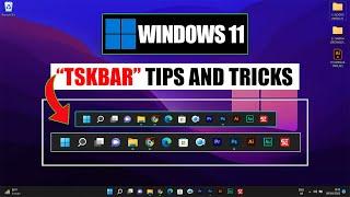 Windows 11 taskbar customization tips & tricks  Bring windows 11 taskbar left - QUICK TUTORIAL
