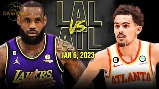 Los Angeles Lakers vs Atlanta Hawks Full Game Highlights  January 6 2023  FreeDawkins