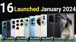 Top 16 Phones Launched january 2024 in india