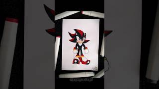 How to draw Shadow from Sonic the Hedgehog 3 #shorts